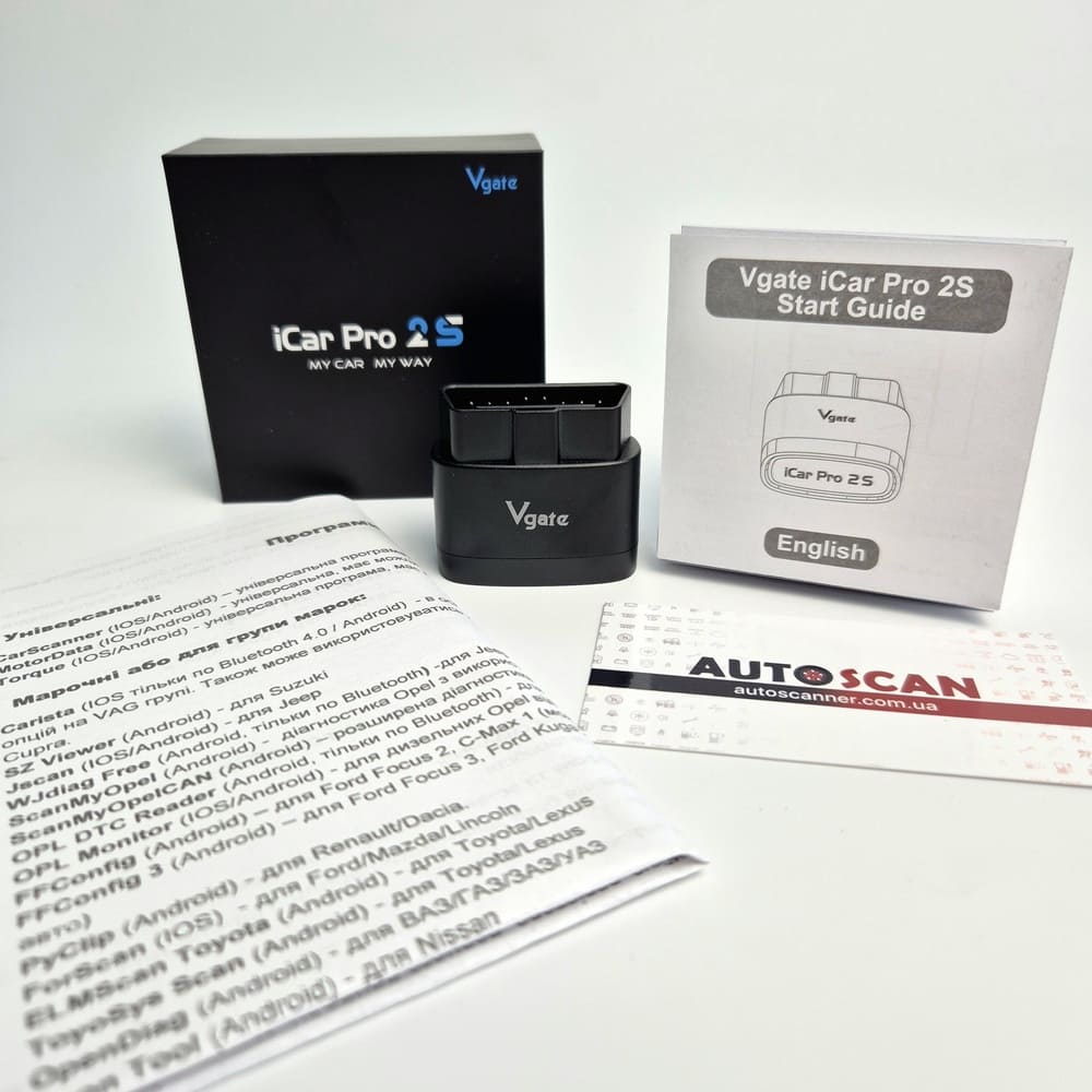 Vgate iCar Pro 2S Bluetooth 5.2 для IOS/Android